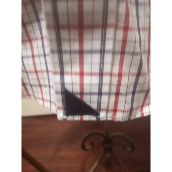 UNTUCKit Kesser WF Wrinkle-Free Plaid Button Down Shirt Men's Medium M White - Picture 2 of 10